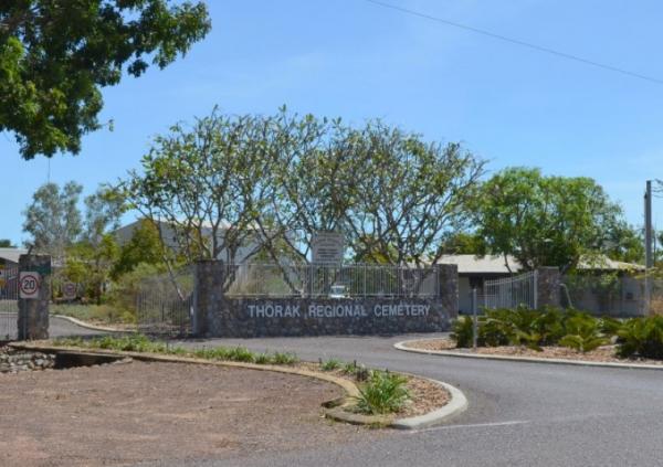Thorak Regional Cemetry Front Sign