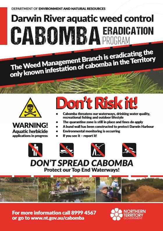 Darwin River Cabomba Eradication Program Poster