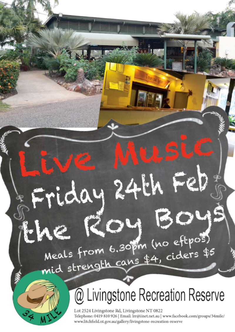 Livingstone Recreation Reserve Live Music