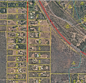 Morgan Road Shoulder Works Aerial View